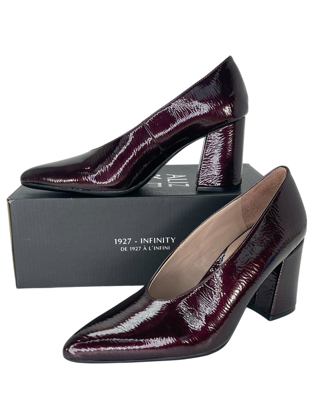Naturalizer Perry Wine Slip On Womens Heels Size 6.5M